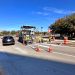 Crosswalk under construction at Navigation Blvd.
